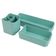 Organizador De Mesa- Maquiagem - Porta Treco - Caneta 3 Peças Linha Loft Turquesa