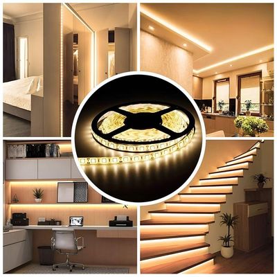 Fita Led Rolo 5m 300 Leds Silicone Iluminação Decoração Branco Quente