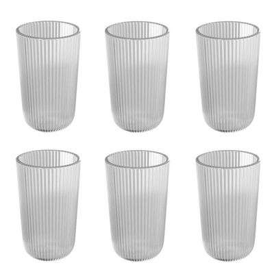 Conjunto 6 Copos Altos 430 Ml Lines Wolff