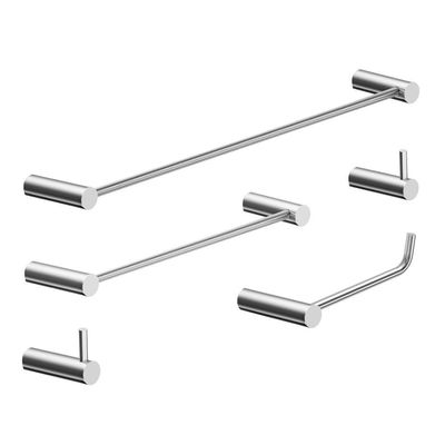 Kit Acessórios Para Banheiro Escovado 5 Peças Grego Metal 2070or
