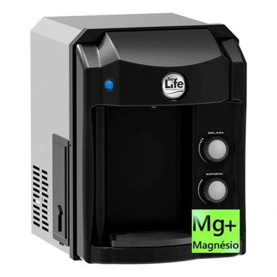 Purificador Água Super Alcalina Ionizada Ozônio E Magnésio Preto 110V