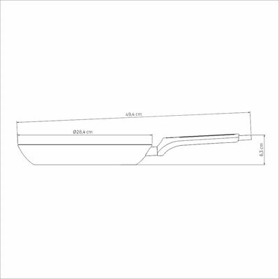 Frigideira Milazzo 28cm Alumínio Antiaderente Starflon Max Soft-touch Tramontina Bege