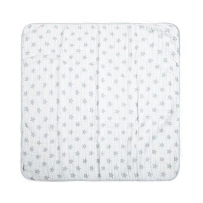 Toalha De Banho Soft Com Capuz Estampada Star Cinza Papi