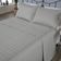 Kit Cobre Leito Colcha Dual King 3 Peças Matelado Dupla Face Liso - Cinza