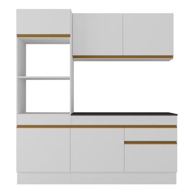 Armário Cozinha Compacta 3 Peças Com Rodapé Mp2177 Made