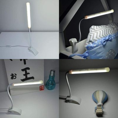 Luminária Flexível Tubo 13 LEDs com CLIPE Prendedo - GARRA - FINA P - USB