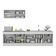 Armário De Cozinha Compacta 270cm Com Rodapé Veneza Multimóveis V2112 Branco Branco