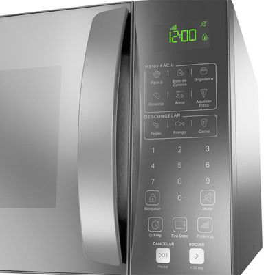Micro-ondas CMS46AR Consul 32 Litros de Bancada Menu Fácil e Espelhado Cinza / 110V