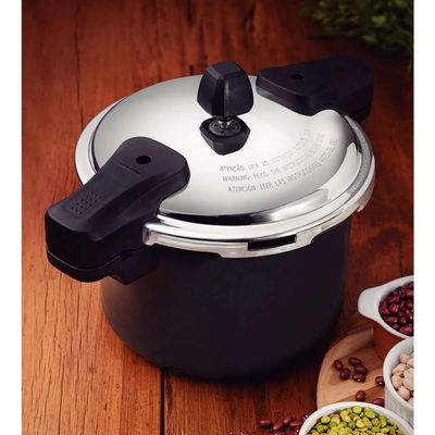 Panela de Pressão Tramontina 4,5L Torino Alumínio Revestimento Cerâmico 20cm Verde Petróleo