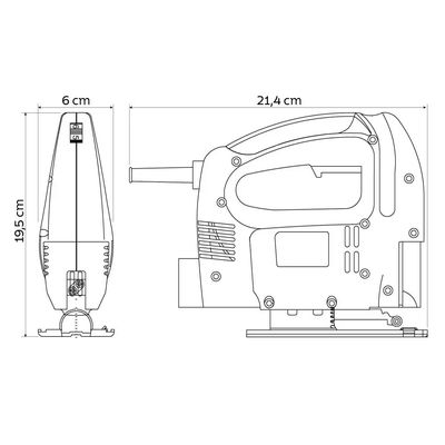Serra Tico-Tico Elétrica 420W Tramontina Cinza