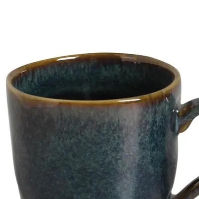 Conjunto de Canecas Orgânico Oceano em Stoneware 273ml 4 Peças Porto Brasil Azul