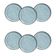 Conjunto de Pratos de Sobremesa Bio Breeze 21,5cm 6 Peças Porto Brasil Azul