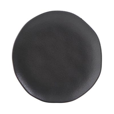 Conjunto de Pratos de Sobremesa Ovais Orgânico Matte 22,5cm 6 peças Porto Brasil Preto
