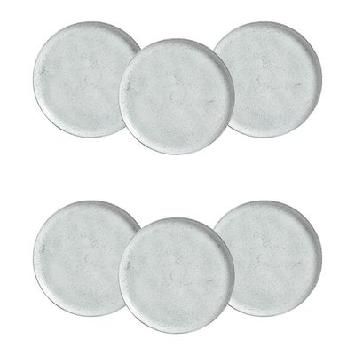 Conjunto de Pratos Rasos Bio Echo 29cm 6 Peças Porto Brasil Branco