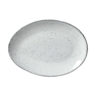 Conjunto de Pratos de Sobremesa Ovais Orgânico Echo 22,5cm 6 Peças Porto Brasil Branco