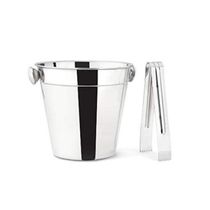 Balde para Gelo em Aço Inox c/ Pegador