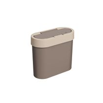 Lixeira Flat 2,8 Litros Warm Gray e Light Gray Coza