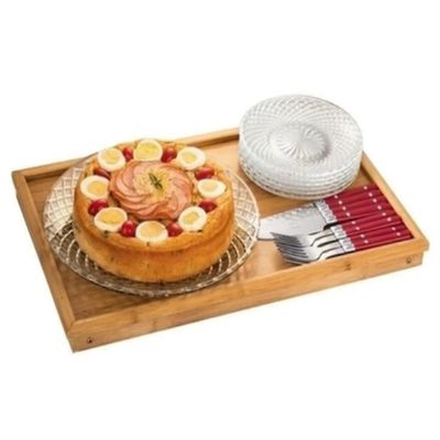 Forma Assadeira Antiaderente Silicone 25cm Bolo Torta Pão