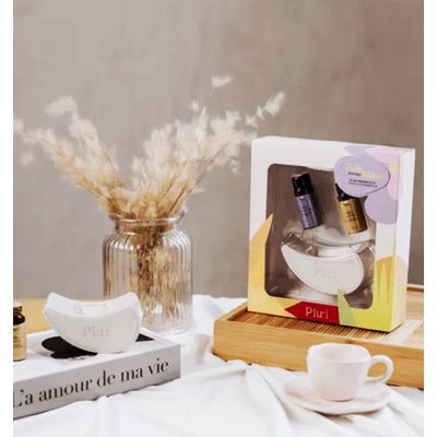 KIT DIFUSOR OFF WHITE + LAVANDA + VANILLA - AROMATIZADOR DE AMBIENTE