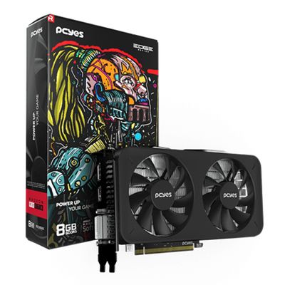 Placa Vídeo RX 570 8GB 7000MHz 256Bits GDDR5 PCYES Dual Fan