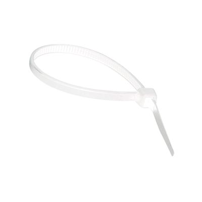 Abraçadeira Nylon 2.5x200mm 100 Uni proteção UV TroyaTools Branco