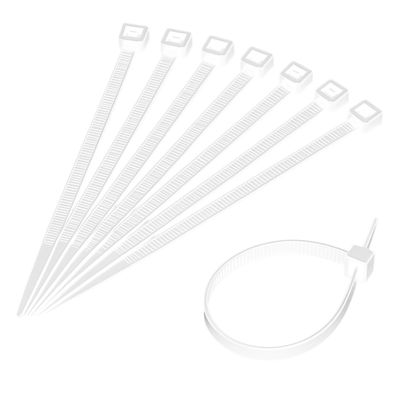 Abraçadeira Nylon 2.5x200mm 100 Uni proteção UV TroyaTools Branco