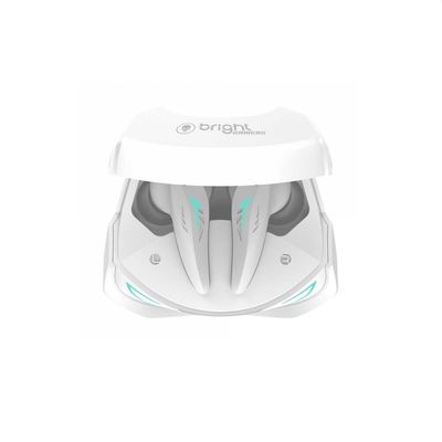 Fone de Ouvido TWS Gamer Pro Sleek Sound FN579 Bluetooth IPX4 Bright Branco / Bivolt
