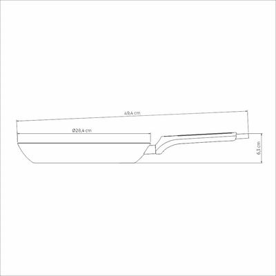 Frigideira Milazzo 28cm Alumínio Antiaderente Starflon Max Soft-touch Tramontina Bege