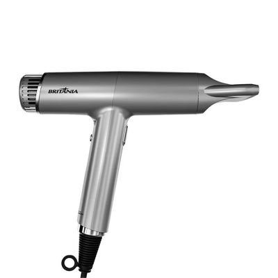 Secador de Cabelos BSC3400 Mais Silencioso 1600W Britânia Prata / 220V