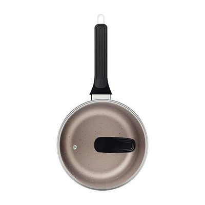 Panela Milazzo 16cm Alumínio Antiaderente Starflon Max Softtouch Amêndoa Tramontina Bege