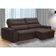 Kit Sofá Genebra 3 Lugares Com Estante Home Led Guararapes Café/nature/off White