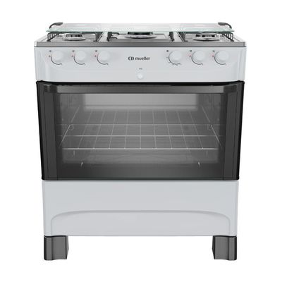 Fogao 5bcs Mesa Inox Mfi5bb Mueller Branco Bivolt