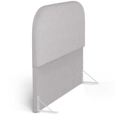 Cabeceira Cama Box King 195cm Orgânica Lanna W01 Linho Cinza - Lyam Decor