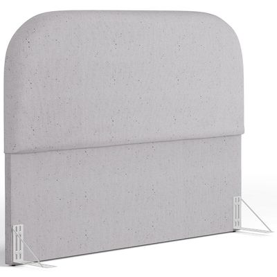Cabeceira Cama Box King 195cm Orgânica Lanna W01 Linho Cinza - Lyam Decor