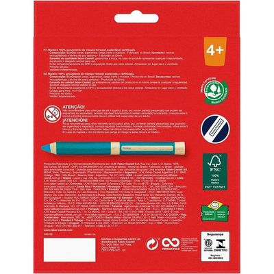 Giz De Cera Eco Giz Com 12 Cores Faber-castell