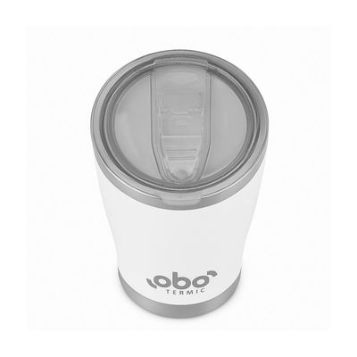 Copo Térmico com Tampa 473ml [Branco Brilha]