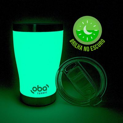 Copo Térmico com Tampa 473ml [Branco Brilha]