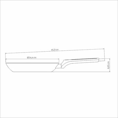 Frigideira Milazzo 24cm Alumínio Antiaderente Starflon Max Soft-touch Tramontina Bege