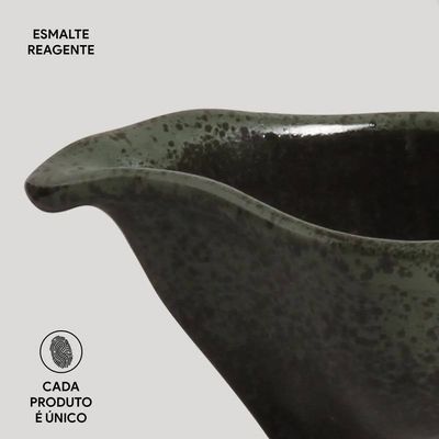 Conjunto de Molheiras Oval Orgânico Greenery 40ml 6 Peças Porto Brasil Verde