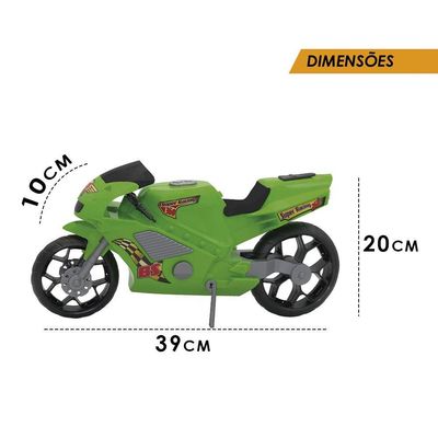 Super Moto 360 Verde Esportiva Brinquedo Infantil Grande39cm
