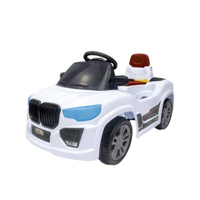Carrinho de Passeio Infantil BM Car Branco Alça de Segurança