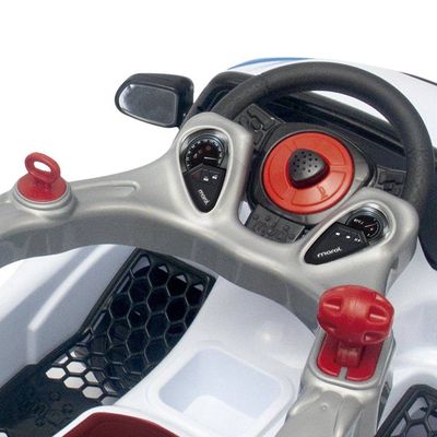 Carrinho de Passeio Infantil BM Car Branco Alça de Segurança