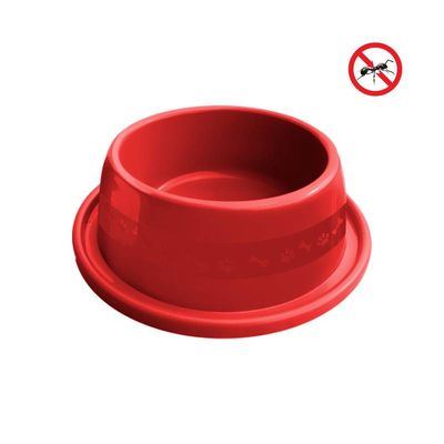 Comedouro Bebedouro Cães Gatos 1000ml Anti Formiga Vermelho