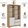 Estante Para Escritório Organizadora com 06 Nichos Athos A02 - Olmo Branco - Lyam Decor