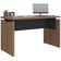 Mesa Para Escritório Home Office 125cm Unik A02 Nogal Preto - Lyam Decor