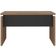 Mesa Para Escritório Home Office 145cm Unik A02 Nogal Preto - Lyam Decor