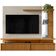 Painel para TV 60 Pol com Bancada Suspensa 182cm Mogi L05 Nature Off White - Lyam Decor