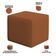 Poltrona de Amamentação com Balanço e Puff Ravena W01 Bouclê Terracota - Lyam Decor