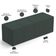 Kit Cabeceira Cama Box Casal 140cm com Calçadeira Roma W01 Suede Verde Musgo - Lyam