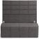 Kit Cabeceira Cama Box Casal 140cm com Calçadeira Roma W01 Linho Cinza Escuro - Lyam